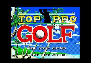 Top Pro Golf (Japan) Title Screen